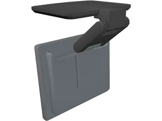 HP LCD Monitor 3D Model preview