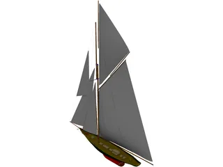 Britannia Sailing Yacht 3D Model preview