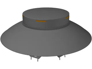 UFO (The Invaders) 3D Model preview