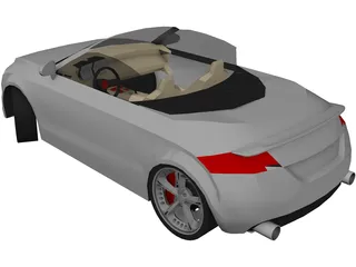 Audi TT Cabrio Roadster [Tuned] 3D Model preview