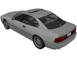 BMW 850i (E31) (1989-1994) 3D Model preview