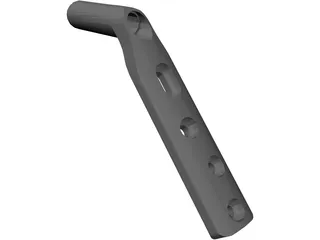 Perthrocantheric Bone Plate 3D Model preview