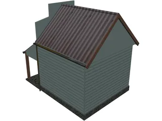 Short Shop 3D Model preview