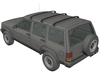 Jeep Cherokee XJ 3D Model preview