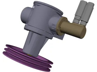 Piston Pomp 3D Model preview