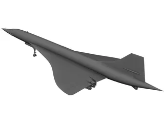 Concorde 3D Model preview