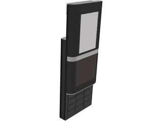 LG Chocolate Slide Phone 3D Model preview
