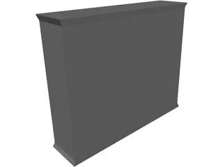 Entertainment Center 3D Model preview