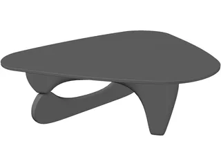 Glass Coffee Table 3D Model preview