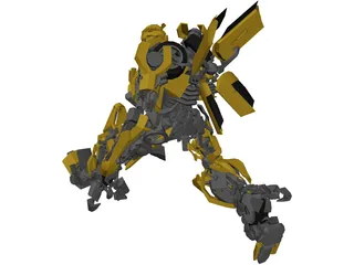 Transformers Movie Bumblbee - 77 Camaro 3D Model preview