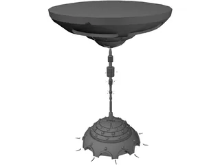 Alien Underwater City 3D Model preview