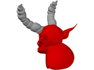 Demon Head 3D Model preview