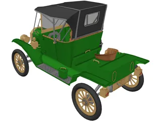 Ford T12 3D Model preview