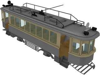 Trolley Russian WW1 Type-H 3D Model preview