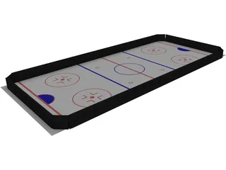 Ice Hockey Course 3D Model preview
