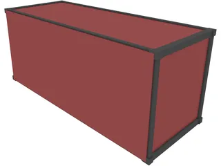 Container 20ft 3D Model preview