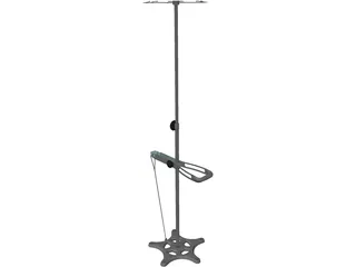 IV Stand 3D Model preview