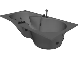 Bathtub Apollonia 3D Model preview
