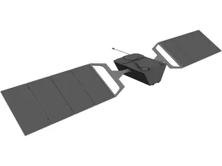 Globalstar Satellite 3D Model preview