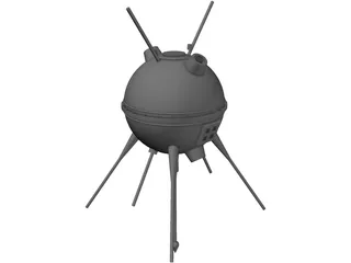 Luna 1 Probe 3D Model preview
