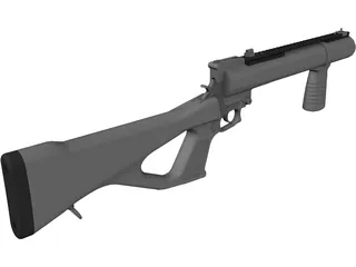 40MM Grenade Launcher 3D Model preview