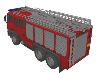 MAN TGL Fire Engine 3D Model preview