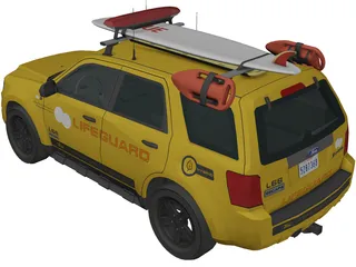 Ford Lifeguard Explorer 3D Model preview