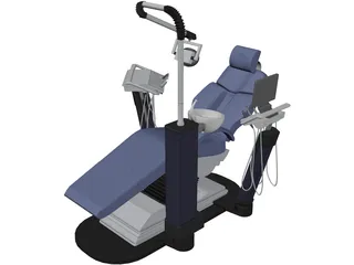 Dentist Chair 3D Model preview