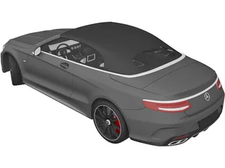 Mercedes-Benz S63 AMG Cabriolet (2017) 3D Model preview