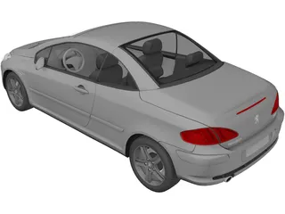 Peugeot 307 CC 3D Model preview