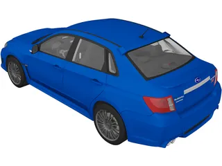 Subaru Impreza WRX STi 3D Model preview