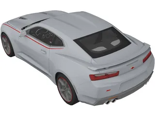 Chevrolet Camaro SS (2016) 3D Model preview