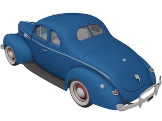 Ford Deluxe (1940) 3D Model preview