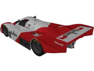 Porsche 956 (1983) 3D Model preview