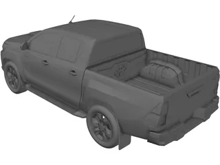 Toyota Hilux (2016) 3D Model preview