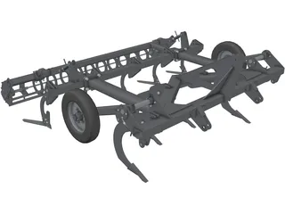 Cultivator Subsoiler 3D Model preview