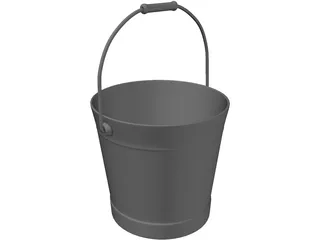 Water Bucket 3D Model preview
