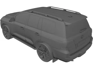 Toyota Land Cruiser 200 (2016) 3D Model preview