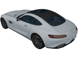 Mercedes-Benz GT AMG (2016) 3D Model preview