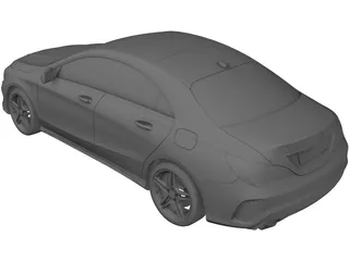 Mercedes-Benz CLA (2015) 3D Model preview