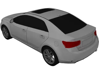 Kia Cerato (2010) 3D Model preview