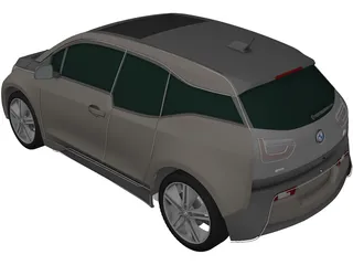 BMW i3 (2017) 3D Model preview
