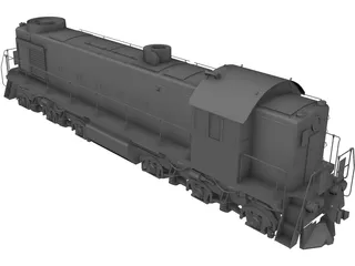 Diesel Locomotive TEM2 3D Model preview
