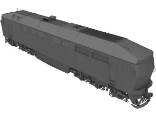 Diesel Locomotive TEP70 3D Model preview