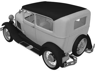 Ford Model A (1929) 3D Model preview