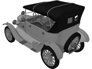 Ford Model T (1924) 3D Model preview