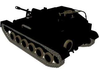 Su-76M 3D Model preview