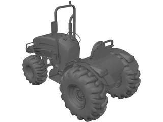 Tractor 3D Model preview
