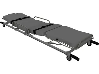 Pensi 2000 SE Ambulance Strecher 3D Model preview
