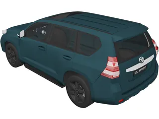 Toyota Land Cruiser Prado (2016) 3D Model preview